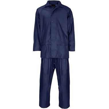 Supertouch Navy Polyester/PVC Rainsuit