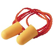 3M 1110 Foam Corded Ear Plugs (100 Pairs) - SNR 37dB