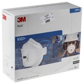 3M 9322+ Aura FFP2D Valved Fold Flat Disposable Masks (Pack 10)