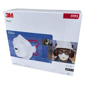 3M 9332+ Aura FFP3D Valved Fold Flat Disposable Masks (Pack 10)