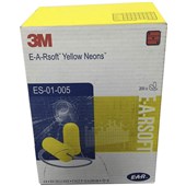 3M EAR Soft Yellow Neons Corded Ear Plugs ES-01-005 (200 Pairs) - SNR 36dB