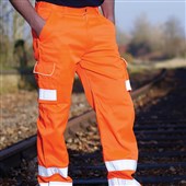 ORN 6700 Condor Rail Orange Polycotton Hi Vis Cargo Trouser