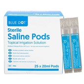 Eye Wash Pods 20ml Sterile Saline (Pack 25)