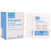 Advapore Fabric Non-Woven Adhesive Wound Dressings - Pack of 50