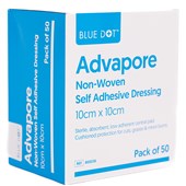 Advapore Fabric Non-Woven Adhesive Wound Dressings - Pack of 50