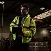 Blackrock Yellow Padded Waterproof Hi Vis Bomber Jacket