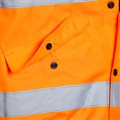 Blackrock Orange Padded Waterproof Hi Vis Bomber Jacket