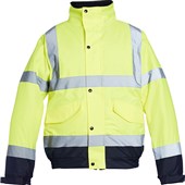 Blackrock Yellow Two Tone Padded Waterproof Hi Vis Bomber Jacket