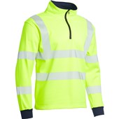Blackrock Yellow 1/4 Zip Hi Vis Sweatshirt