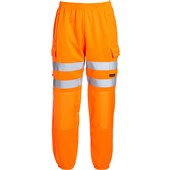 Blackrock Rail Orange GRS Sustainable Eco Hi Vis Jogging Bottoms
