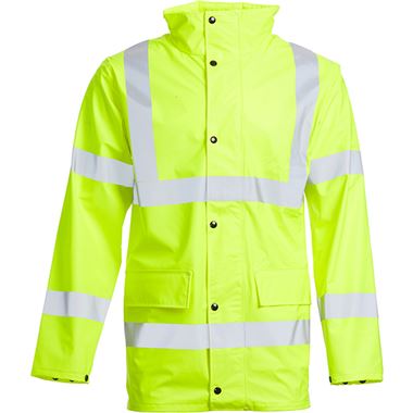 Blackrock Yellow Lightweight PU Waterproof Hi Vis Jacket