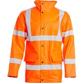 Blackrock Rail Orange Lightweight PU Waterproof Hi Vis Jacket