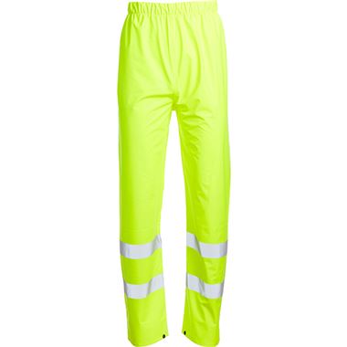 Blackrock Yellow Lightweight PU Waterproof Hi Vis Trousers