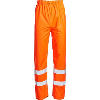 Blackrock Rail Orange Lightweight PU Waterproof Hi Vis Trousers