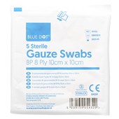 Sterile Gauze Swab Dressings - Pack of 5