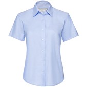 Russell Collection 933F Ladies Short Sleeve Easy Care Oxford Shirt 135g