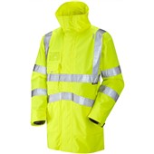 Leo Workwear Yellow Waterproof Breathable 3-in-1 Hi Vis Clovelly Jacket with Torrington Bodywarmer