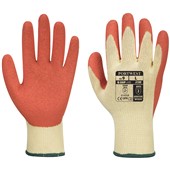 Portwest A100 Premium Orange Latex Grip Gloves - 10g