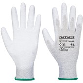 Portwest A199 Grey Antistatic PU Palm Glove - 13g