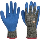 Portwest A611 Aramid HR Cut D Glove with Latex Palm Coating - 10g