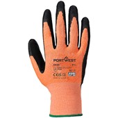 Portwest A643 Amber Cut B Glove with Nitrile Foam Palm Coating - 13g