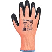 Portwest A646 Vis-Tex Winter Thermal Cut D Gloves with Sandy Nitrile Coating - 7g