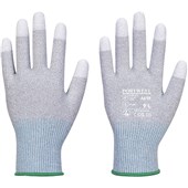 Portwest A698 MR13 ESD Antistatic Cut C PU Fingertip Gloves - 13 gauge (Pack of 12)