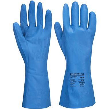 Portwest A814 Food Approved Latex Free Nitrile Chemical Resistant Gauntlet 33cm