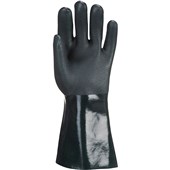 Portwest A835 Double Dipped PVC Chemical Resistant Gauntlet Gloves 35cm with Sandy Palm Finish