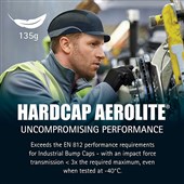 JSP Hardcap Aerolite Lightweight Micro Peak Bump Cap - Peak (2.5cm)
