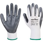 MultiSAVE Pack 12 - Portwest AB310 Nitrile Grip Gloves with Nitrile Coating 13g (12 Pairs)