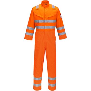 Portwest AF91 Orange Araflame Multi Inherent Flame Resistant Anti Static Hi Vis Coverall