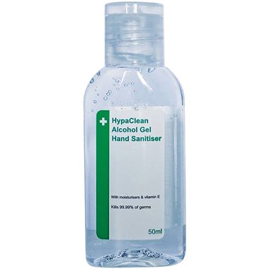 Alcohol Hand Gel Sanitiser 50ml Bottle