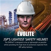 JSP EVOLite CR2 Reflective Safety Helmet - Mid Peak - Vented - Wheel Ratchet - AJB170-400-100