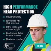 JSP EVOLite CR2 Reflective Safety Helmet - Mid Peak - Vented - Wheel Ratchet - AJB170-400-100