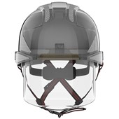 JSP EVO VISTAshield Dualswitch Safety Helmet with Integrated Faceshield & CR2 Reflective - Vented - Wheel Ratchet