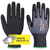 Portwest AP18 SG Eco Friendly Cut C Glove with Nitrile Micro Foam Coating - 15g Multipack (Pack 12)