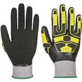 Portwest AP55 Cut D Waterproof HR Cut Impact Gloves with Nitrile Coating - 18g