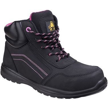 Amblers AS601 Lydia Metal Free Side Zip Lightweight Ladies Safety Boot S1P SRC