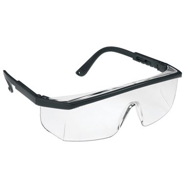 JSP M9100 Wraparound Adjustable Clear Safety Glasses - Anti Scratch Lens