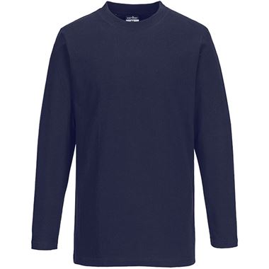 Portwest B196 Turin Cotton Long Sleeved T-Shirt 195g