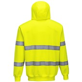 Portwest B305 Yellow Hi Vis Zipped Hoodie 