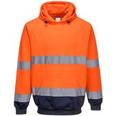 Portwest B316 Orange/Navy Two Tone Hi Vis Hoodie