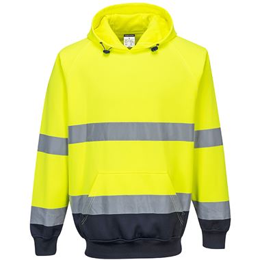 Portwest B316 Yellow/Navy Two Tone Hi Vis Hoodie