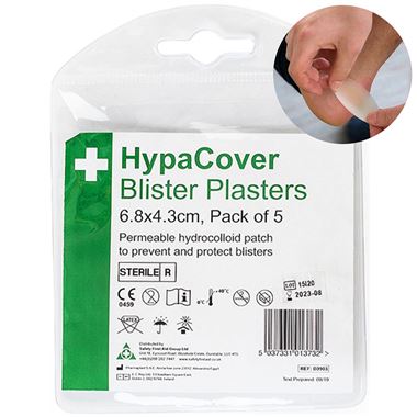 Blister Dressings Plaster - Pack 5 (6.8 x 4.3cm)