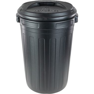 Black Refuse Bin 80L