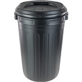 Black Refuse Bin 80L