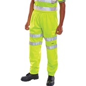 BEESWIFT BSJBY Yellow Hi Vis Jogging Bottoms 