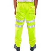 BEESWIFT BSJBY Yellow Hi Vis Jogging Bottoms 