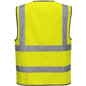 Portwest C375 Yellow Hi Vis Zipped Band & Brace Vest